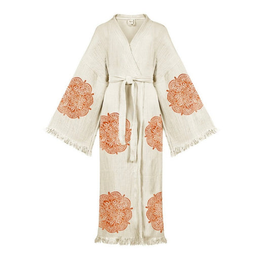 WS MANDALA NATURAL ROBE WHOLESALE PACK OF 6