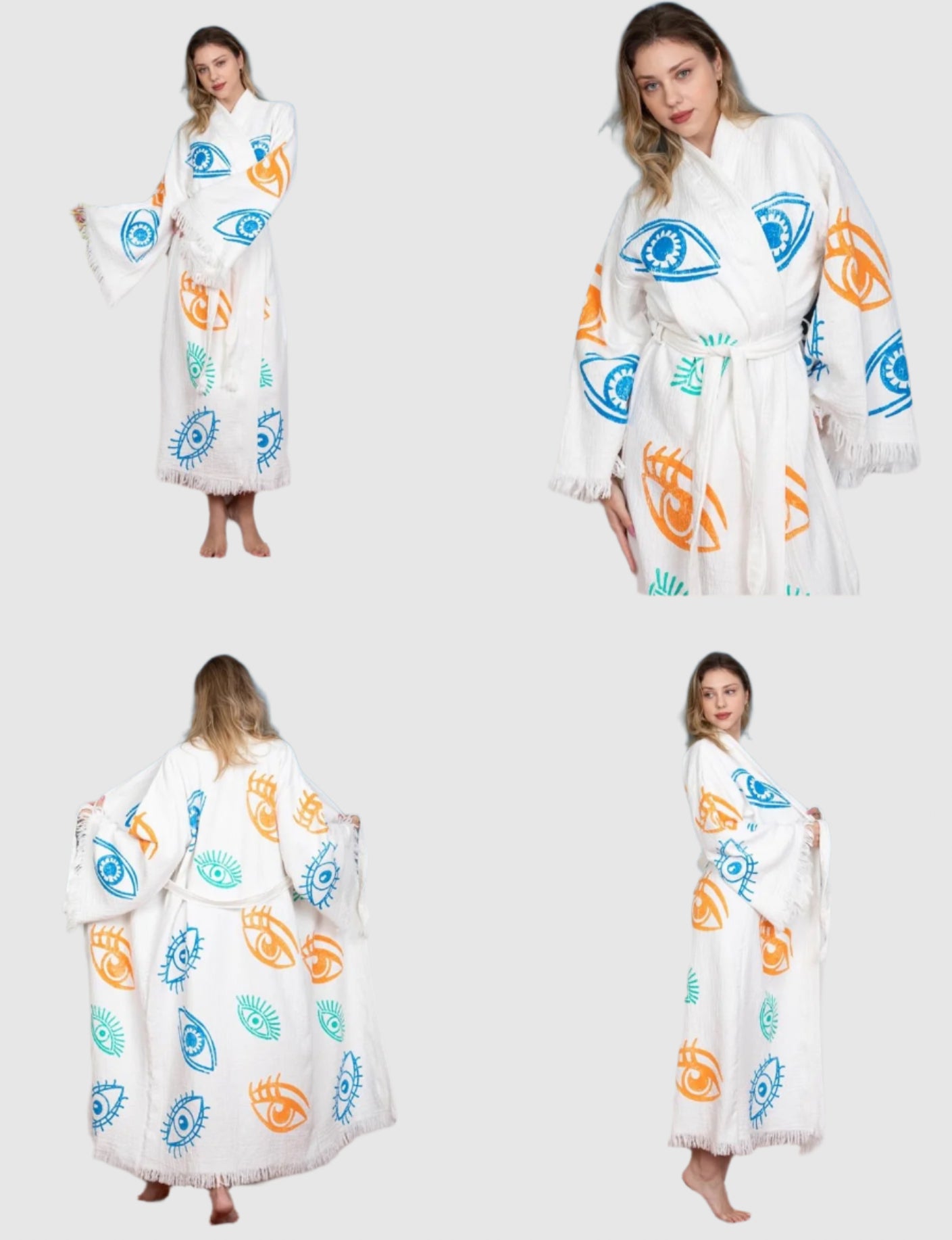 COLOR EVIL EYES ROBE
