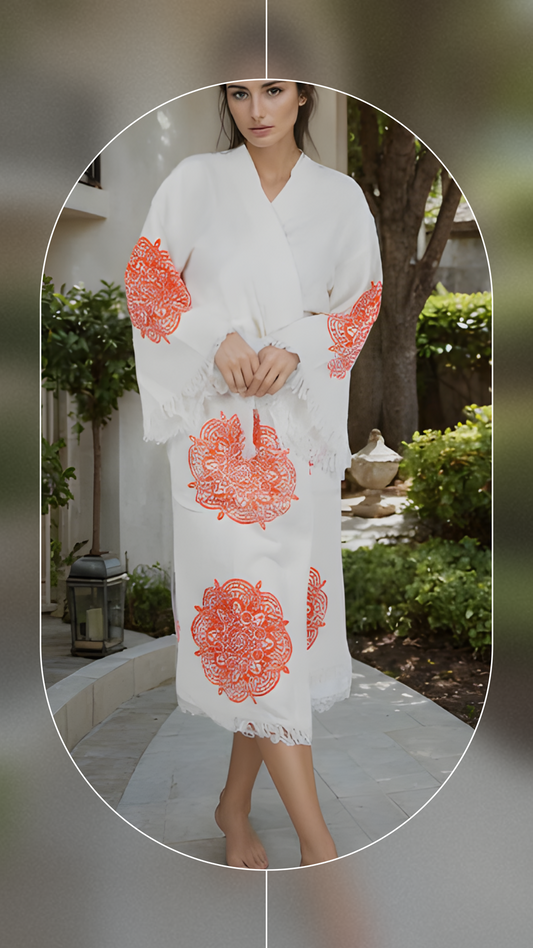MANDALA NATURAL ROBE