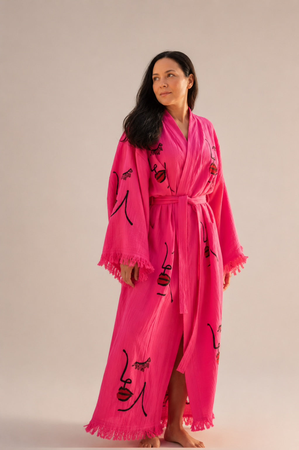 Beauty Face Turkish Cotton Robe | Lightweight Spa Robe, Resort wear & Cover-Up