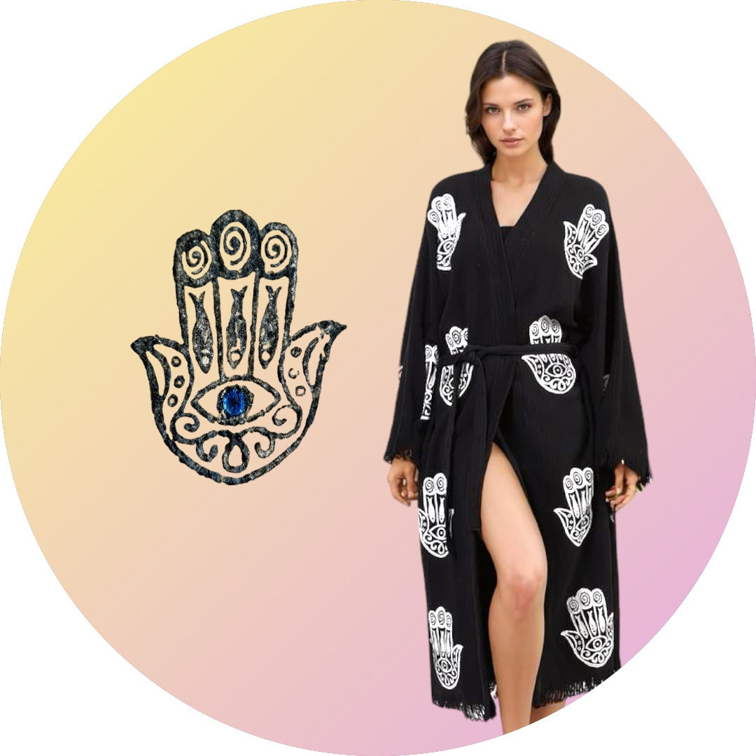 MYSTICAL HAMSA ROBE
