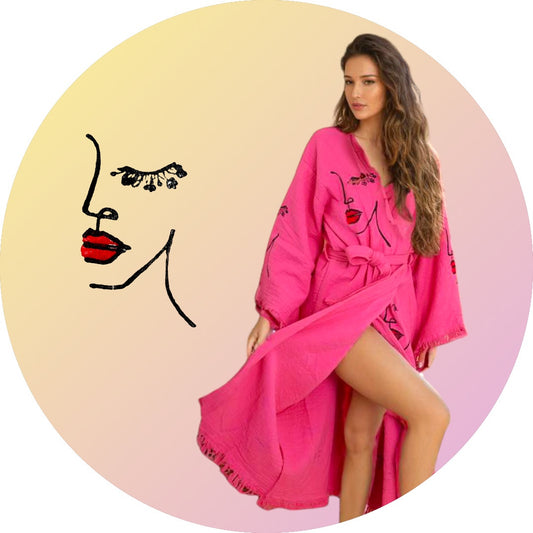 BEAUTY FACE ROBE PINK