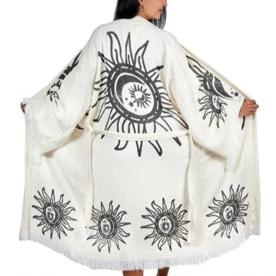 Solstice Turkish Cotton Robe | Lightweight Spa Robe, Resort wear & Cover-Up