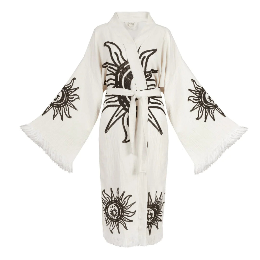 Solstice Turkish Cotton Robe | Lightweight Spa Robe, Resort wear & Cover-Up