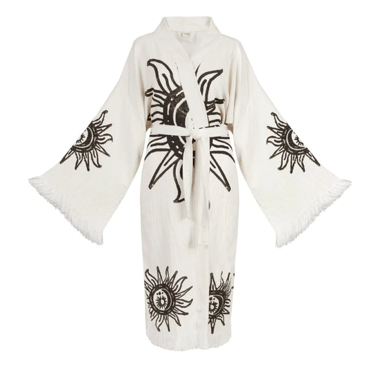 Solstice Turkish Cotton Robe | Lightweight Spa Robe, Resort wear & Cover-Up